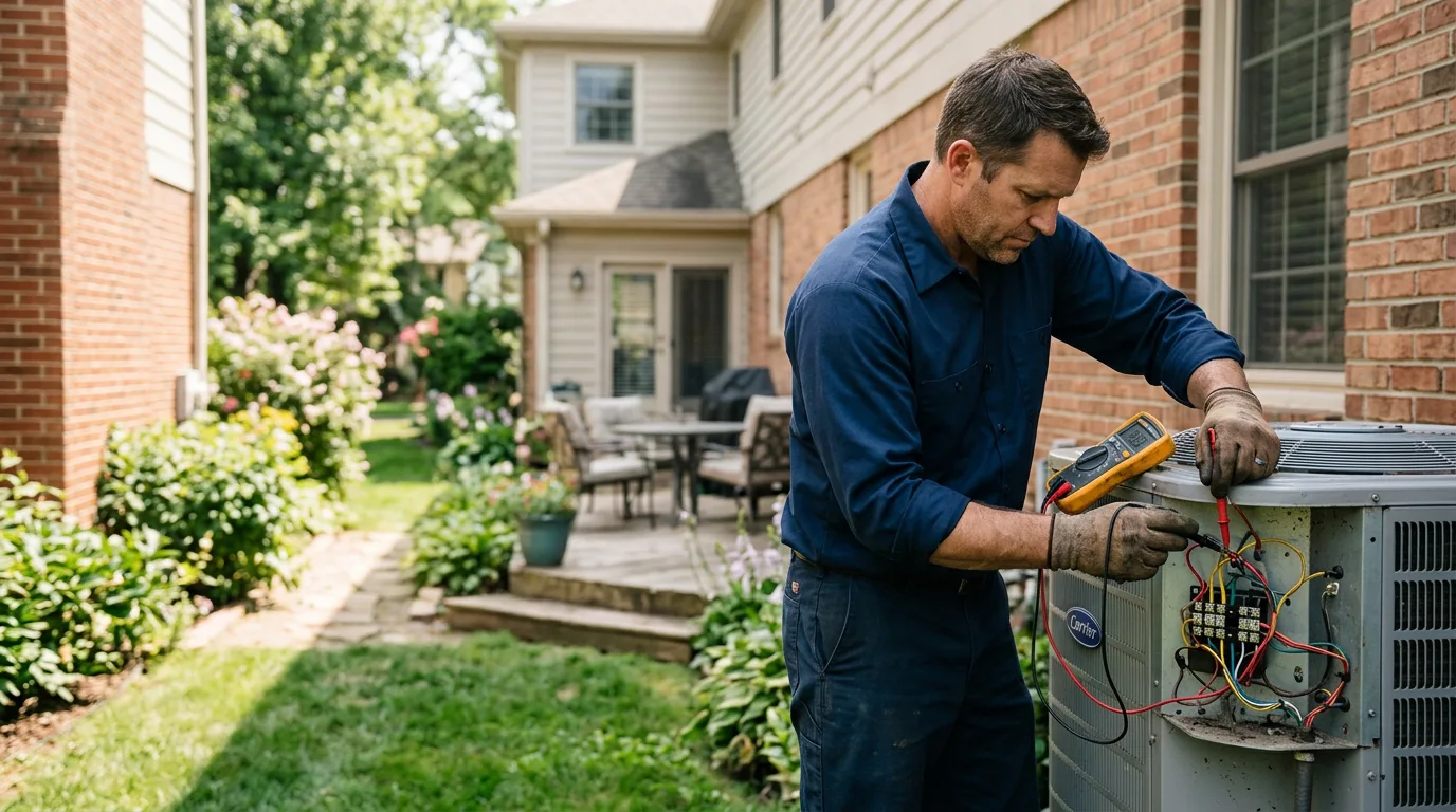 HVAC technician working near Trinity, AL